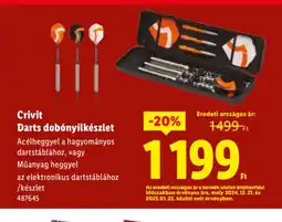 Lidl Crivit Darts dobnyilkészlet ajánlat