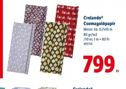 Lidl Crelando Csomagolpapír ajánlat