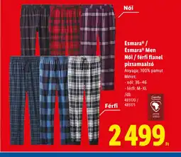 Lidl ESMARA flanel pizsamaals ajánlat