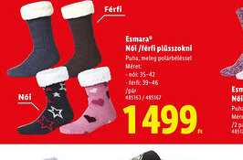 Lidl Esmara Női/férfi plüsszokni ajánlat