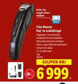 Lidl Cien Beauty Haj- és szakállvág ajánlat