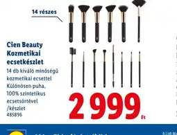 Lidl Cien Beauty Kozmetikai ecsetkészlet ajánlat
