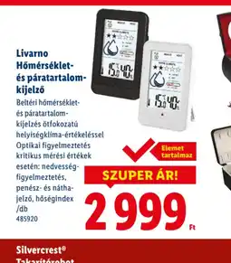 Lidl LIVARNO Hőmérséklet- és páratartalom-kijelző ajánlat