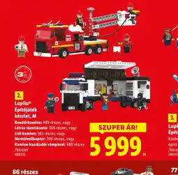 Lidl Lupilu Építőjáték készlet ajánlat