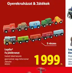 Lidl Lupilu Fa játékvonat ajánlat
