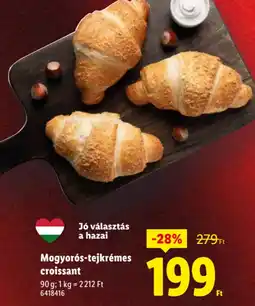 Lidl Mogyors-tejkrémes croissant ajánlat