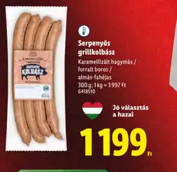 Lidl Serpenyős grillkolbász ajánlat