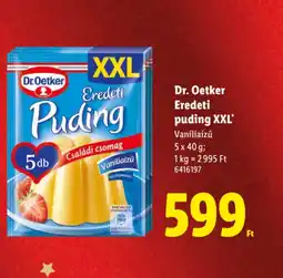 Lidl Dr. Oetker Eredeti puding XXL ajánlat