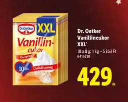 Lidl Dr. Oetker Vanillincukor XXL ajánlat