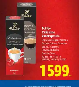 Lidl Tchibo Cafissimo kávékapszula ajánlat