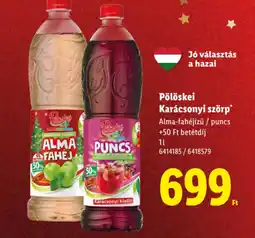 Lidl Pölöskei Karácsonyi szörp ajánlat