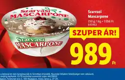 Lidl Szarvasi Mascarpone ajánlat