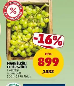 PENNY MAGNÉLKÜLI FEHÉR SZŐLŐ ajánlat