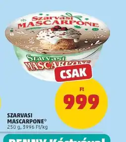 PENNY SZARVASI MASCARPONE ajánlat