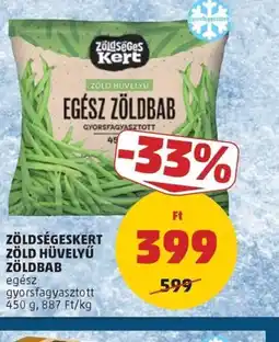 PENNY ZÖLDSÉGESKERT ZÖLD HÜVELYŰ ZÖLDBAB ajánlat