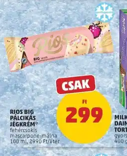 PENNY Rios BIG PÁLCIKÁS JÉGKRÉM ajánlat
