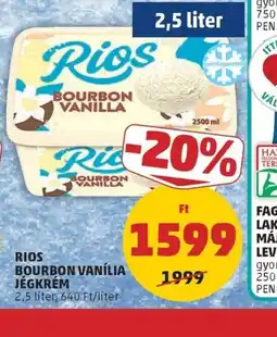 PENNY Rios BOURBON VAN PENNY Kártyával: 1596 Ft/kgLIA JÉGKRÉM ajánlat