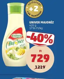 PENNY UNIVER MAJONÉZ ajánlat
