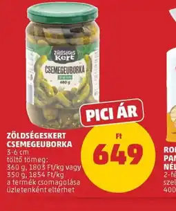 PENNY ZÖLDSÉGESKERT CSEMEGEUBORKA ajánlat