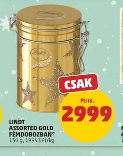 PENNY LINDT ASSORTED GOLD FEMDOBOZBAN ajánlat