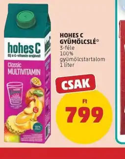 PENNY HOHES C GYÜMÖLCSLÉ ajánlat