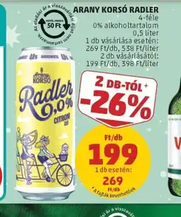 PENNY ARANY KORS RADLER ajánlat