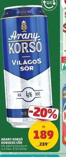 PENNY ARANY KORS DOBOZOS SÖR ajánlat