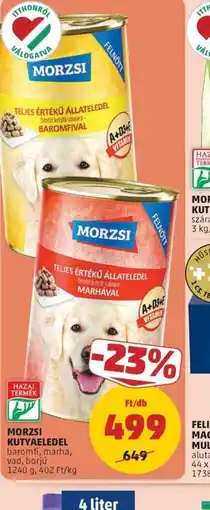 PENNY MORZSI KUTYAELEDEL ajánlat