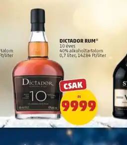 PENNY DICTADOR RUM ajánlat
