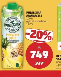 PENNY PURISSIMA ANANÁSZLÉ ajánlat