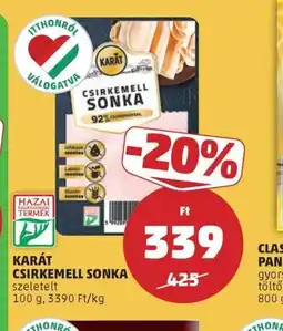 PENNY KARÁT CSIRKEMELL SONKA ajánlat
