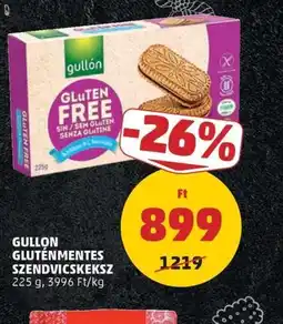 PENNY GULLON GLUTÉNMENTES SZENDVICSKEKSZ ajánlat