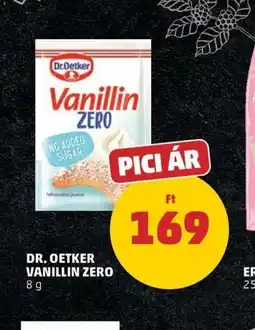 PENNY DR. OETKER VANILLIN ZERO ajánlat