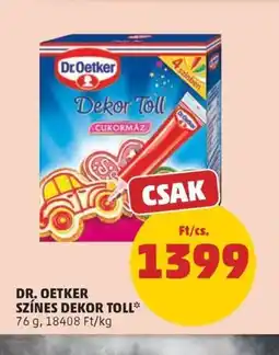 PENNY DR. OETKER SZÍNES DEKOR TOLL ajánlat