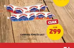 PENNY CAMPING TÖMLŐS SAJT ajánlat