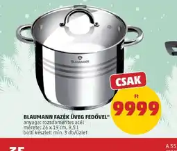 PENNY BLAUMANN FAZÉK ÜVEG FEDŐVEL ajánlat