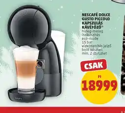 PENNY NESCAFÉ DOLCE GUSTO PICCOLO KÁVÉFŐZŐ ajánlat