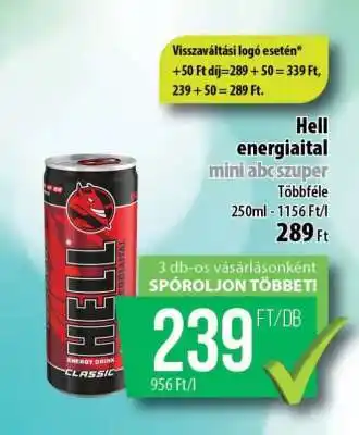Hell energiaital mini abcszuper