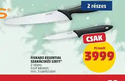 PENNY FISKARS ESSENTIAL SZAKÁCSKÉS SZETT ajánlat