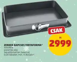 PENNY ZENKER KAPCSOS TORTAFORMA ajánlat