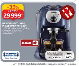 Auchan DE'LONGHI EC191CD KÁVÉFŐZŐ ajánlat