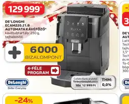 Auchan DE'LONGHI ECAM220.21.B KÁVÉFŐZŐ ajánlat
