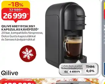 QILIVE KAPSZULÁS KÁVÉFŐZŐ