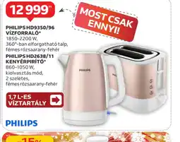 Auchan PHILIPS VÍZFORRAL és KENYÉRPIRÍT ajánlat