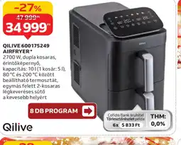 Auchan QILIVE 600175249 AIRFRYER ajánlat