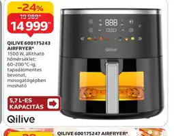 Auchan QILIVE 600175243 AIRFRYER ajánlat