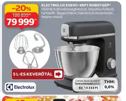Auchan ELECTROLUX ESKM1-4BPT ROBOTGÉP ajánlat
