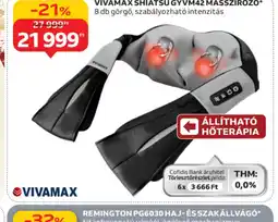 Auchan VIVAMAX SHIATSU MASSZÍROZ ajánlat