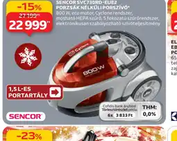 Auchan SENCOR SVC730RD-EUE2 PORSZÍV ajánlat