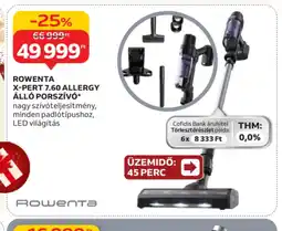 Auchan ROWENTA X-PERT 7.60 ALLERGY ÁLL PORSZÍV ajánlat